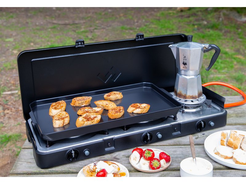 Plancha-Platte Cadac 2 Cook – für 2- und 3-Brenner-Kocher