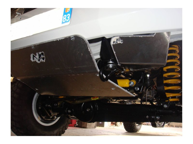 Unterfahrschutz Klimaanlagen-Behälter aus Aluminium 5mm für Toyota HDJ80 — N4-Offroad