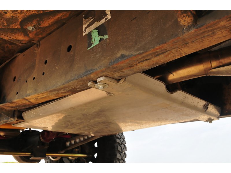 Verteilergetriebe-Schutz aus Aluminium 8mm für Land Rover Defender 110 130 TD5 — N4-Offroad