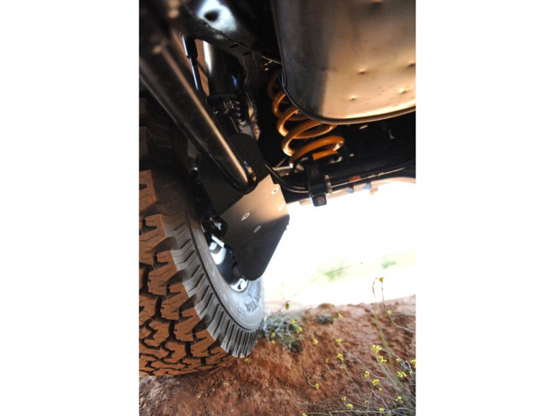 Paar Stoßdämpferschutz hinten aus PEHD 8mm für Toyota KDJ95 KDJ120 KDJ150 — N4-Offroad