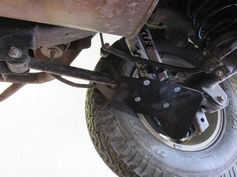 Paar Stoßdämpferschutz hinten aus PEHD 8mm für Toyota KDJ95 KDJ120 KDJ150 — N4-Offroad