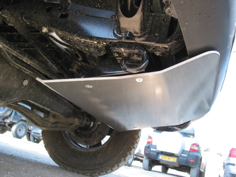 Unterfahrschutz vorn aus Aluminium 8mm für Toyota HZJ105 — N4-Offroad