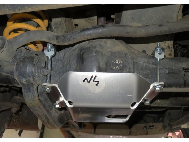 Unterfahrschutz Differentialnase vorn Aluminium 6mm Toyota Land Cruiser HDJ80 und Serie 7 ab 1999 — N4-Offroad