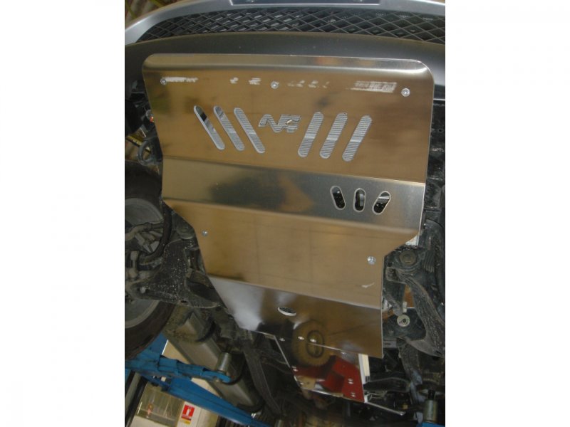 Unterfahrschutz vorn aus Aluminium 8mm für Mitsubishi L200 2005-2015 — N4-Offroad