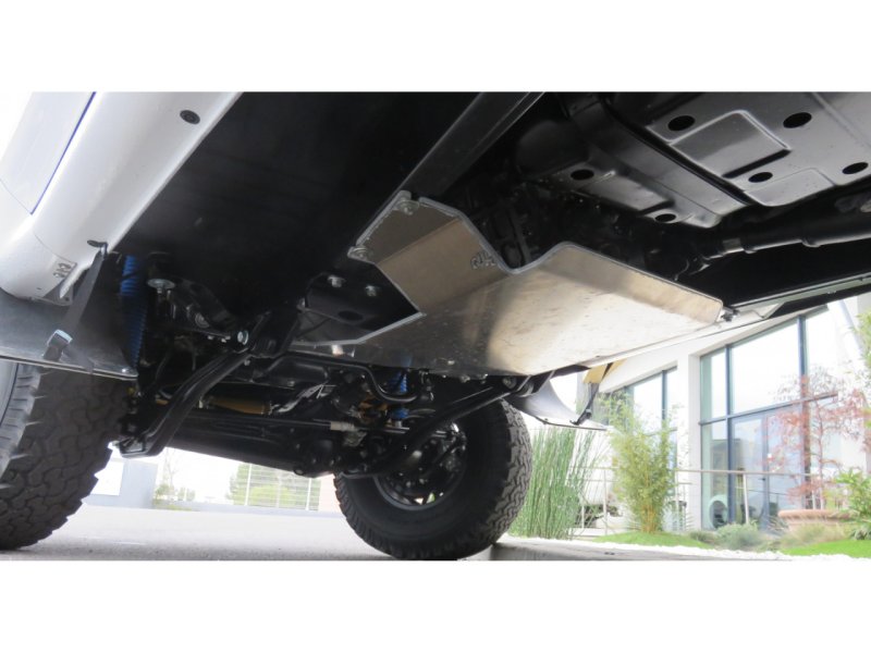 Unterfahrschutz Getriebe und Verteilergetriebe aus Aluminium 8mm für Toyota HDJ80 HZJ105 — N4-Offroad
