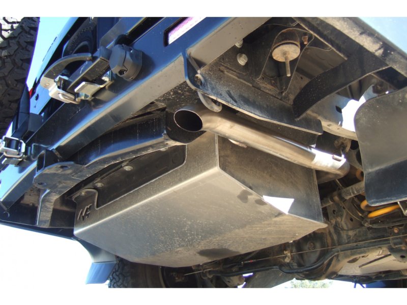 Zusatztank-Unterfahrschutz aus Aluminium 5mm für Toyota HDJ100 — N4-Offroad