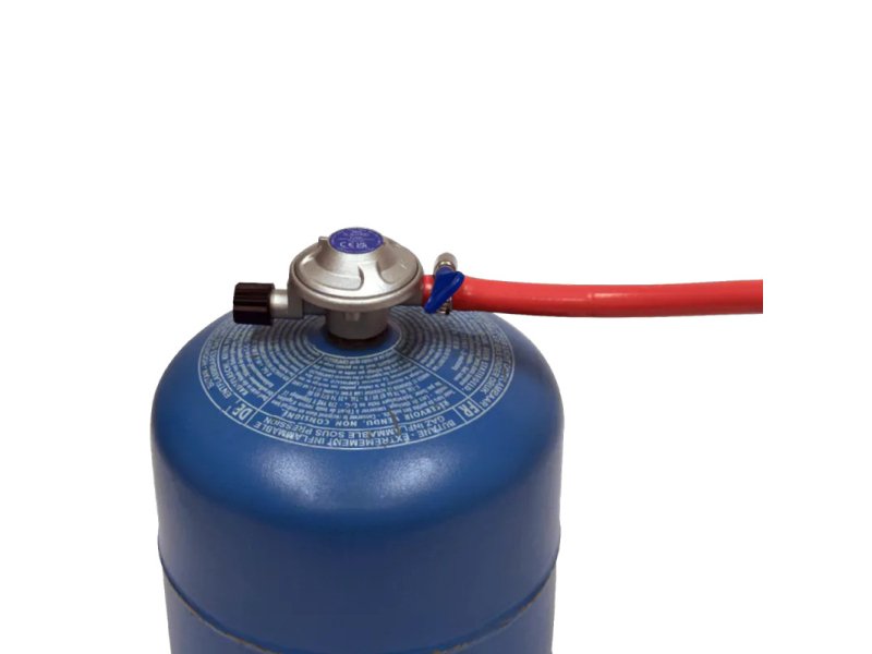 Druckminderer 30 mbar mit Schlauch 85 cm für Camping-Gas-Kartusche – Cadac