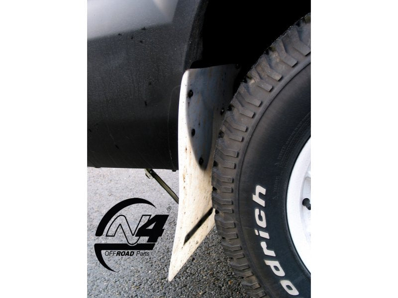 Bavettes blanches semi-rigides 325x495mm — N4-Offroad