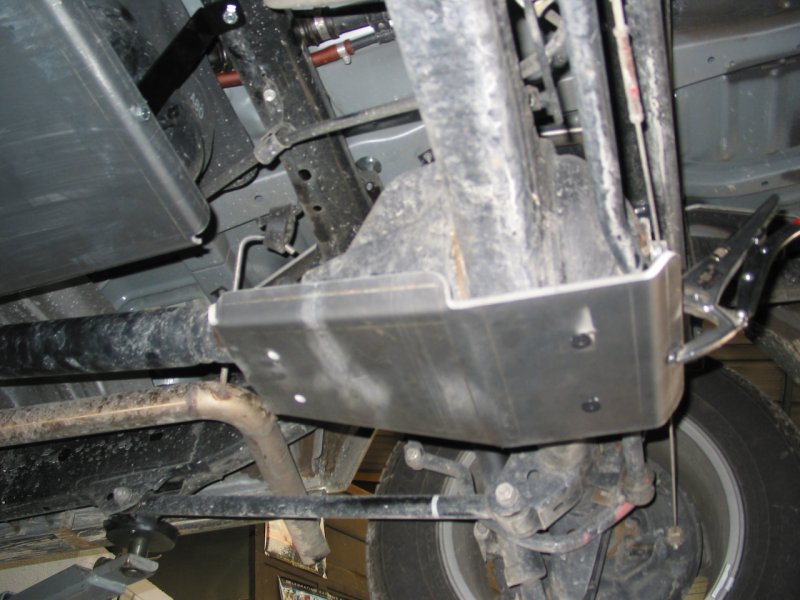 Unterfahrschutz Differentialnase hinten Aluminium 8mm Toyota HDJ80 HDJ100 HZJ78 — N4-Offroad