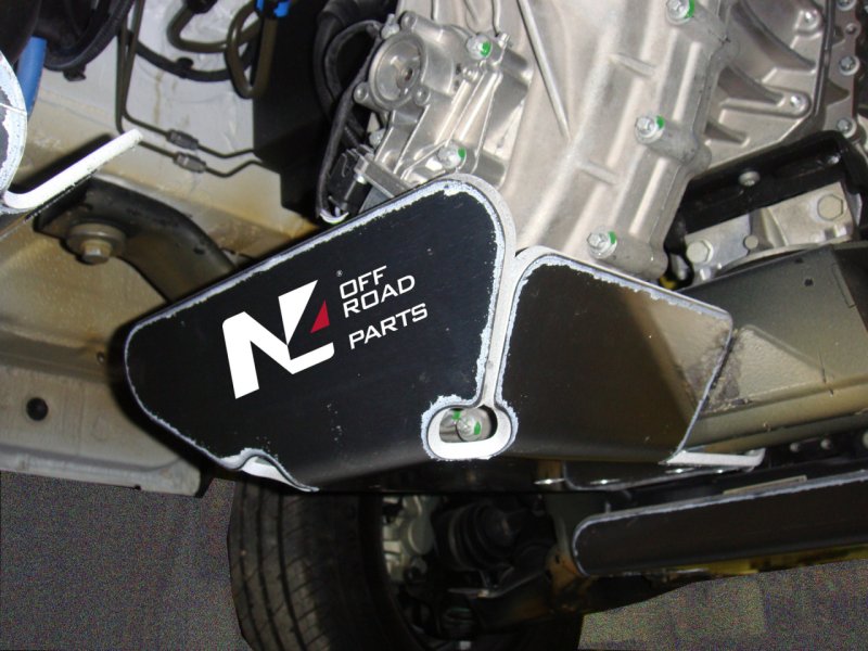 Verteilergetriebe-Schutz aus Aluminium 8mm für Mercedes Sprinter 4x4 W906 W907 — N4-Offroad