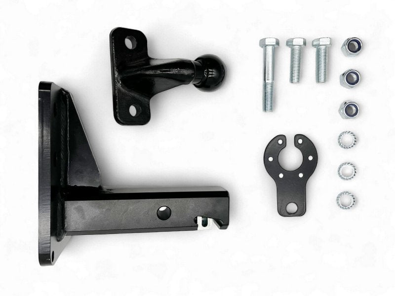 N4-Offroad Distanzstück mit Spielausgleich (zugelassen) für 2”-Anhängerkupplung – Platte mit 4 Löchern