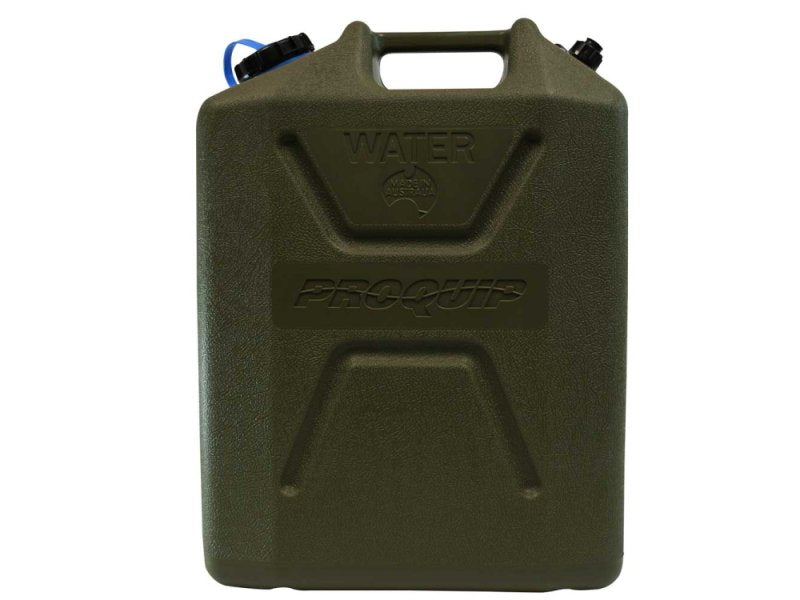 Wasser-Kanister 22 L Kunststoff grün (US-Format, mit Ablasshahn)