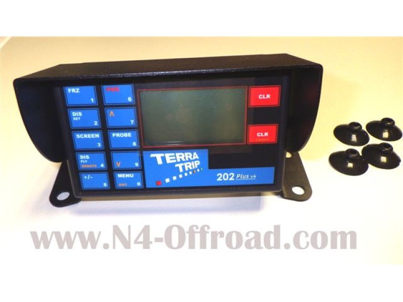 Halterung Terratrip V4 & V5 alumium noir avec ventouses — N4-Offroad