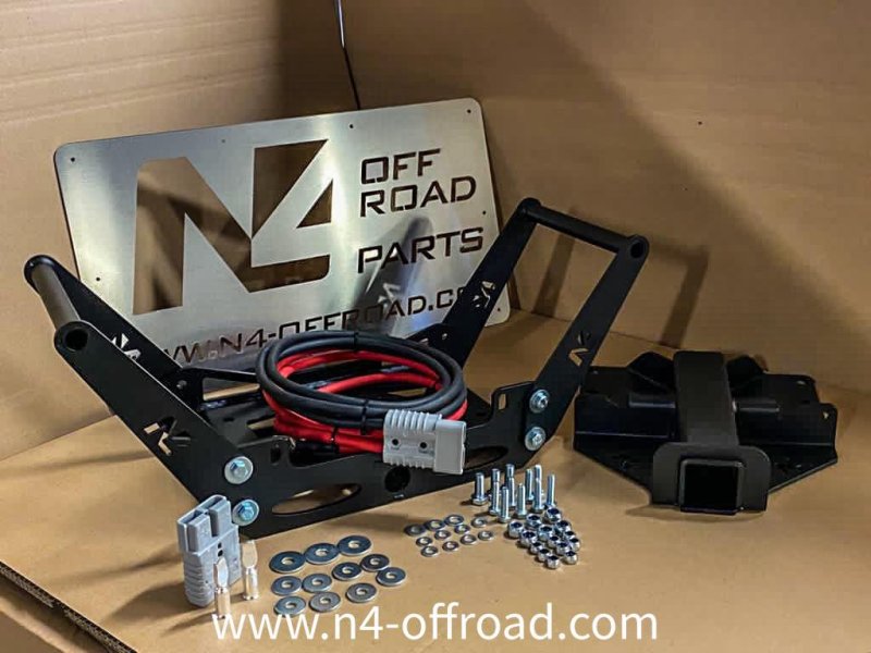 Berceau amovible platine Seilwinde 3.6T-5.4T - carré US 2" — N4-Offroad