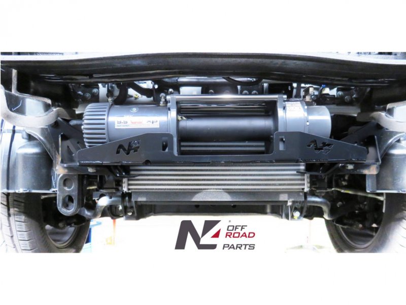 Seilwinden-Grundplatte für Original-Stoßstange für Nissan Navara D23 NP300 und Classe X — N4-Offroad
