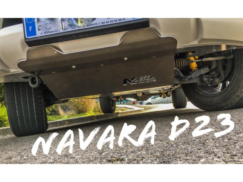Unterfahrschutz vorn aus Aluminium 8mm für Nissan Navara D23 NP300. — N4-Offroad