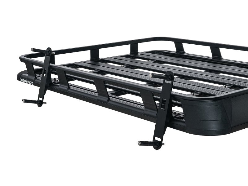 Halterung Sandbleche Maxtrax seitliche Befestigung auf Dachträger Pioneer Rhino Rack — Rhino Rack