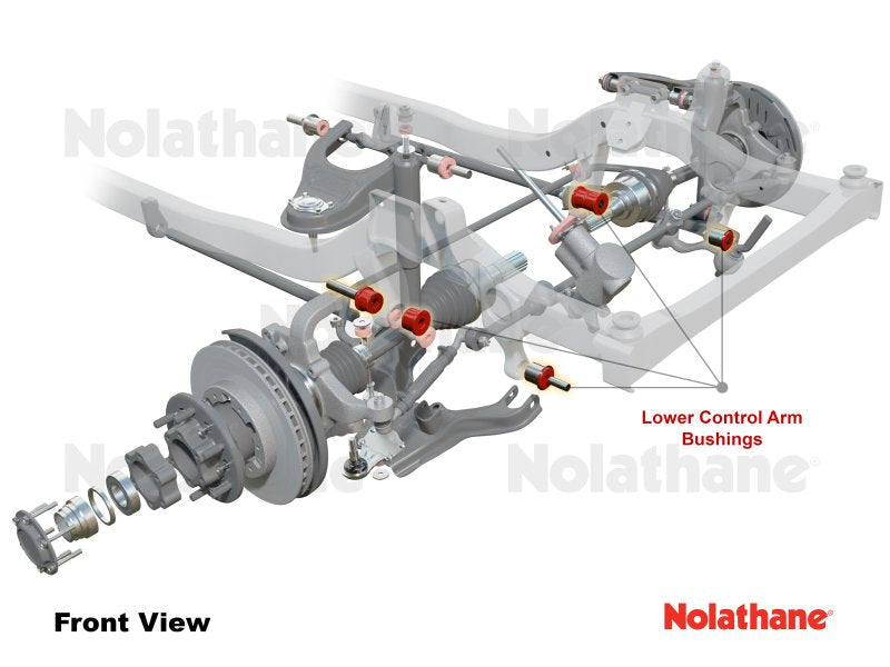 Kit Silentblöcke untere Querlenker Fahrwerk KZJ9 KDJ9 — Nolathane