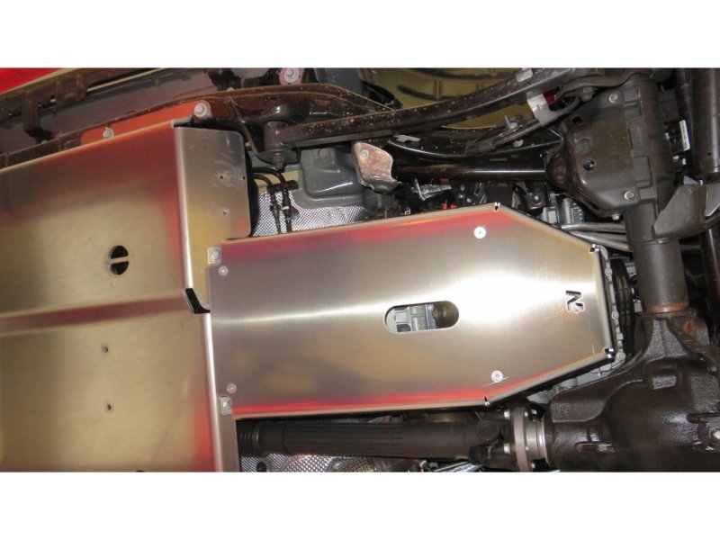 Unterfahrschutz Ölwanne und Getriebe aus Aluminium 6mm für Jeep Wrangler JL 2.0L Benzin — N4-Offroad