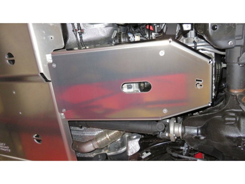 Unterfahrschutz Ölwanne und Getriebe aus Aluminium 6mm für Jeep Wrangler JL 2.0L Benzin — N4-Offroad