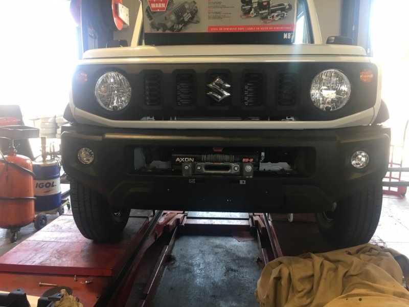 Seilwinden-Grundplatte für Original-Stoßstange für Suzuki Jimny ab 2018 — N4-Offroad