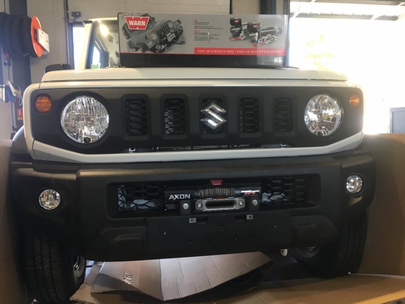 Seilwinden-Grundplatte für Original-Stoßstange für Suzuki Jimny ab 2018 — N4-Offroad