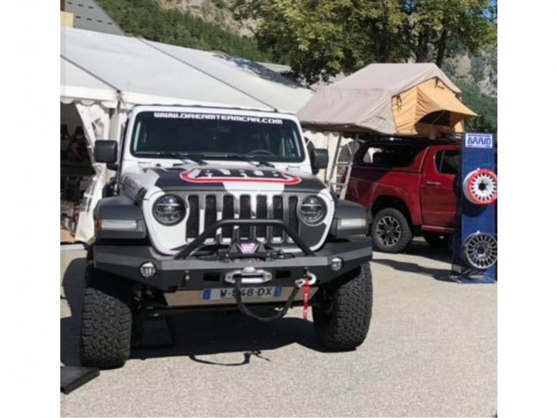Unterfahrschutz vorn aus Aluminium 8mm für Jeep Wrangler JL und Gladiator mit Stoßstange Warn — N4-Offroad