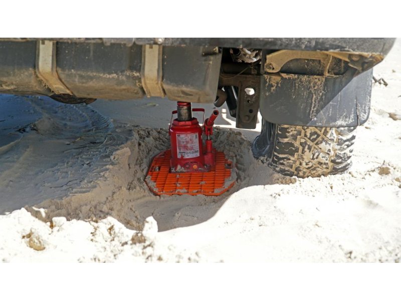 Sandbleche Maxtrax Jaxbase orange - starr als Wagenheber-Auflage — Maxtrax