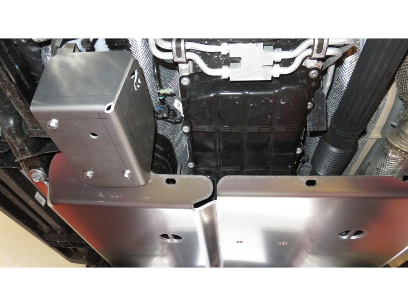Unterfahrschutz aus Aluminium 8mm Verteilergetriebe und Tank für Jeep Wrangler JL 2.2L Diesel 3 Türen — N4-Offroad