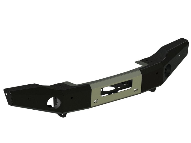 Pare-choc vorn Stahl Wrangler JL platine Seilwinde intégrée banane longue — N4-Offroad