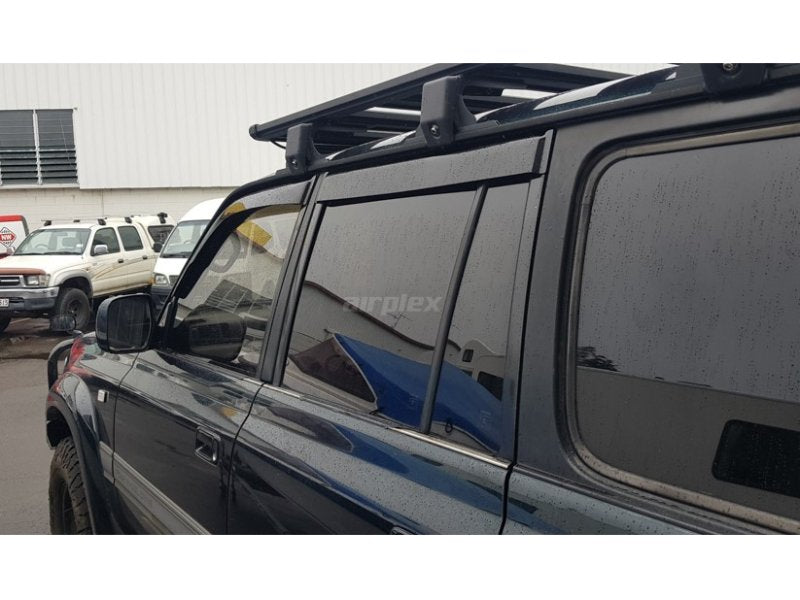 Windabweiser-Satz (4-teilig) vorn und hinten Toyota HDJ80, Klebemontage — Airplex