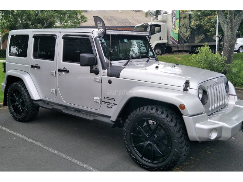 Windabweiser-Satz (4-teilig) vorn und hinten Jeep Wrangler JK, Klebemontage — Airplex