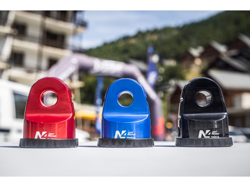 Seilstopper 8T aus eloxiertem Aluminium blau für Befestigung Schäkel — N4-Offroad