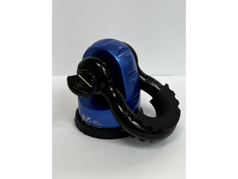 Seilstopper 8T aus eloxiertem Aluminium blau für Befestigung Schäkel — N4-Offroad