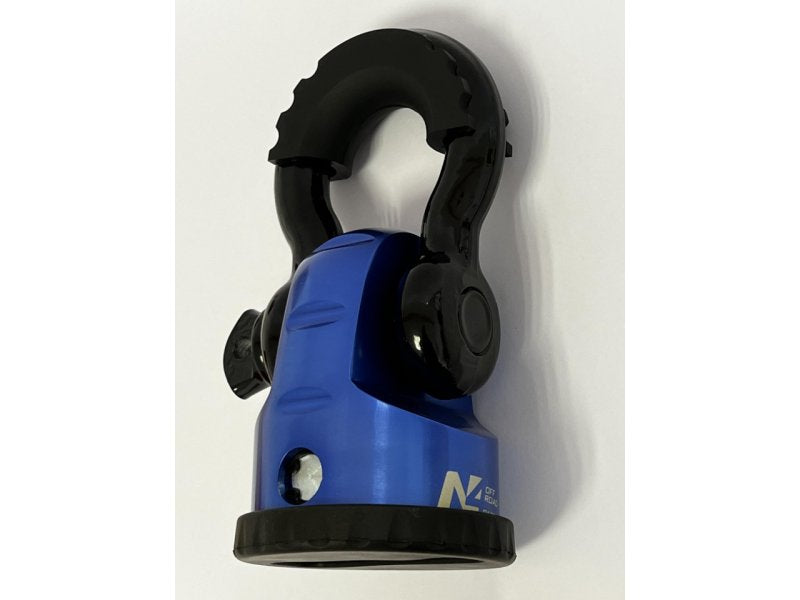 Seilstopper 8T aus eloxiertem Aluminium blau für Befestigung Schäkel — N4-Offroad