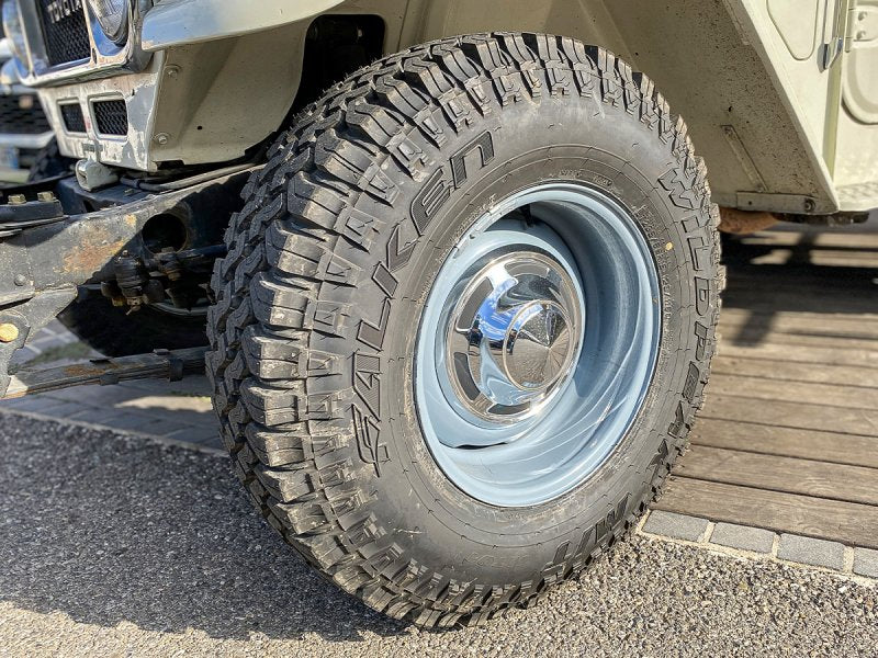 Felge Stahl Vintage mit Haken grau 7x16 6x139.7 Toyota Land Cruiser — N4-Offroad