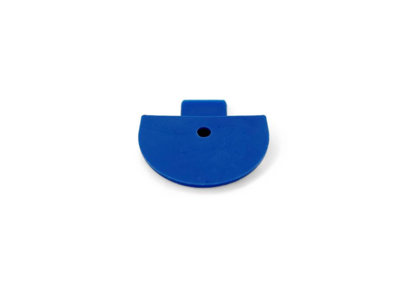 Endkappe Kunststoff blau für Aero-Schiene (halbrund)