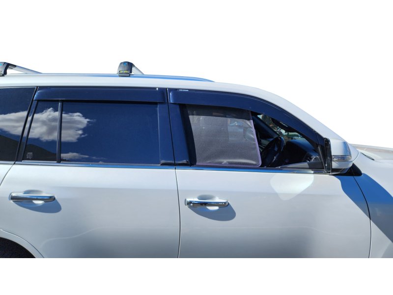Windabweiser-Satz (4-teilig) vorn und hinten Toyota VDJ200, Klebemontage — Airplex