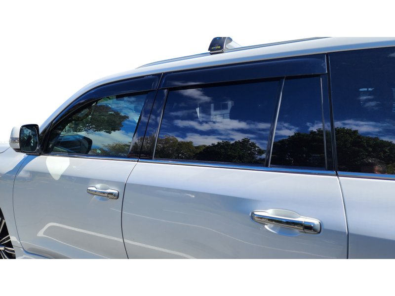 Windabweiser-Satz (4-teilig) vorn und hinten Toyota VDJ200, Klebemontage — Airplex