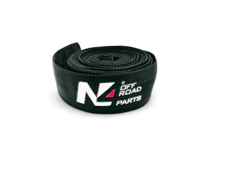 Protection corde synthétique coté crochet Seilwinde noire 12mm x 3M — N4-Offroad