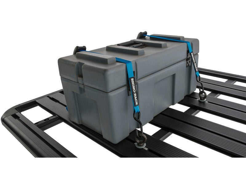 Rhino-Rack Zurrgurte mit Klemmschloss & Haken, blau 3 m (Paar)