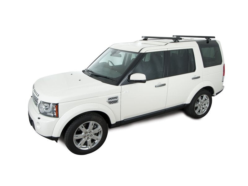 Sada 2 střešních nosníků – příčníky černé 1375 mm, vysoce odolné, montáž do kolejnic RLTP Land Rover Discovery 3 a 4, 2005–2017 — Rhino Rack