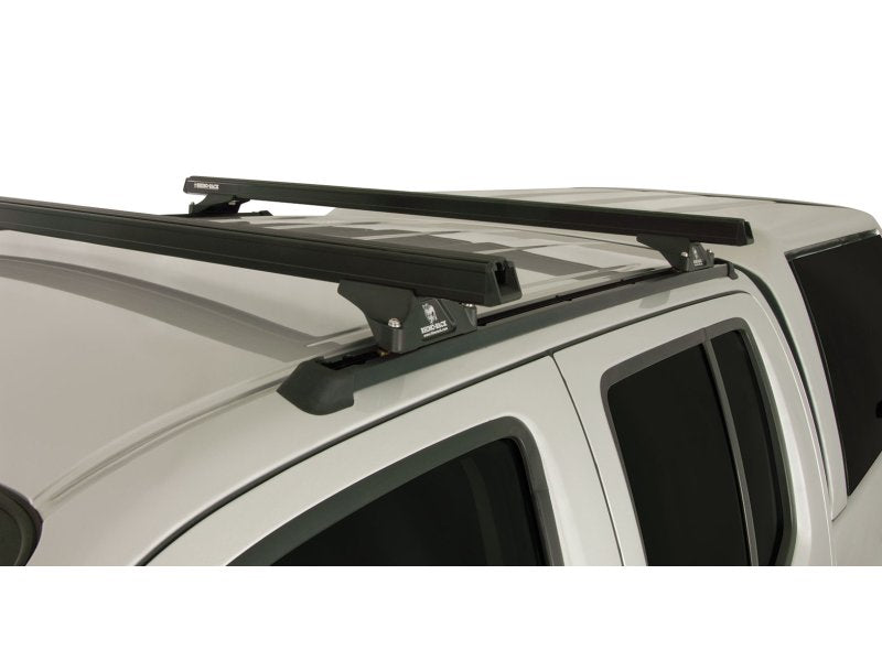 Kit 2 Dachträger-Querträger schwarz 1375mm Heavy Duty RLTP Trackmount Nissan Navara D40 2005-2015 — Rhino Rack