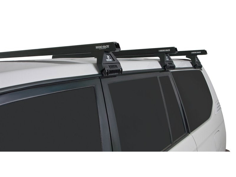 Kit 3 Střešní nosič – příčníky černé 1375mm Heavy Duty RL110 Trackmount Toyota Land Cruiser — Rhino Rack