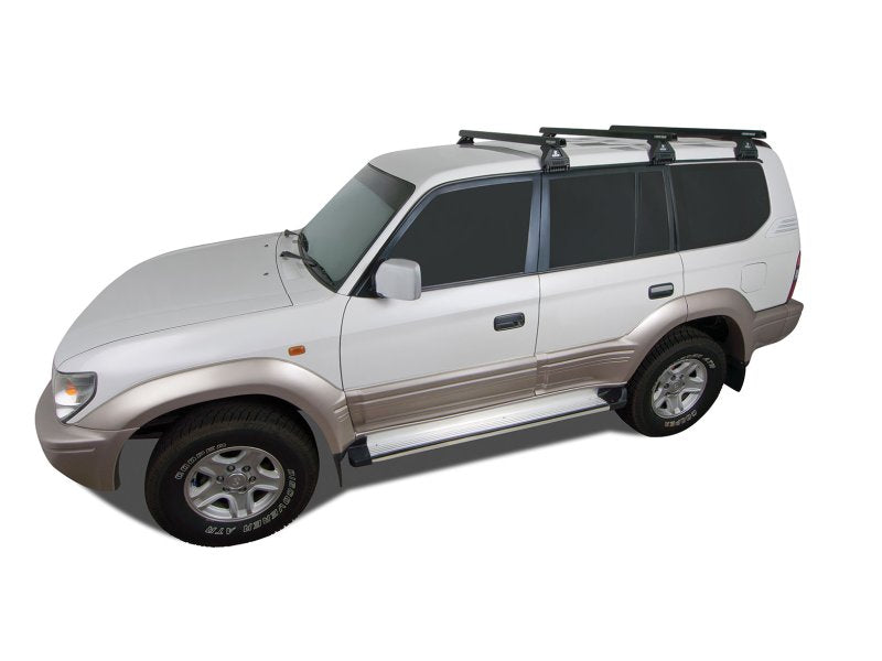 Kit 3 Střešní nosič – příčníky černé 1375mm Heavy Duty RL110 Trackmount Toyota Land Cruiser — Rhino Rack