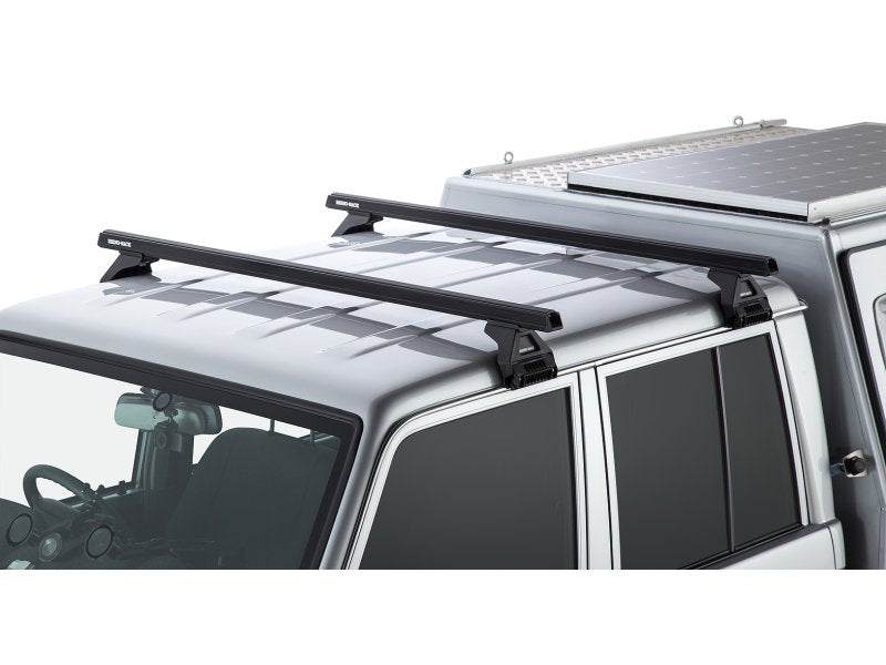 Kit 2 Dachträger-Querträger schwarz Heavy Duty 1500mm mit Füßen RL150 — Rhino Rack