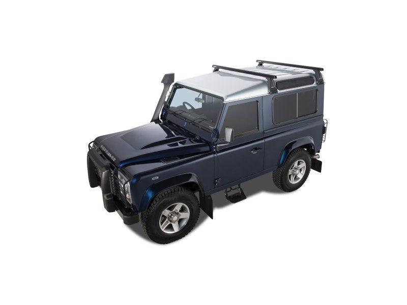 Kit 2 Dachträger-Querträger schwarz Heavy Duty 1500mm mit Füßen RL210 Land Rover Defender — Rhino Rack