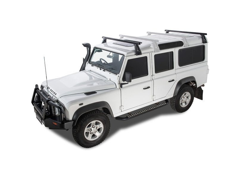 Kit 2 Dachträger-Querträger schwarz Heavy Duty 1500mm mit Füßen RL210 Land Rover Defender — Rhino Rack