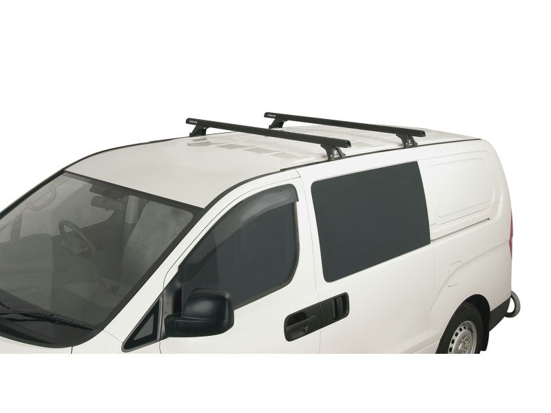 Kit 2 Dachträger-Querträger schwarz Heavy Duty 1500mm mit Füßen RLTF Hyundai iLoad/iMax 2008-2021 — Rhino Rack
