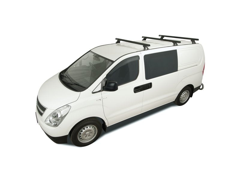 Kit 3 Dachträger-Querträger schwarz Heavy Duty 1500mm mit Füßen RLTF Hyundai iLoad/iMax 2008-2021 — Rhino Rack